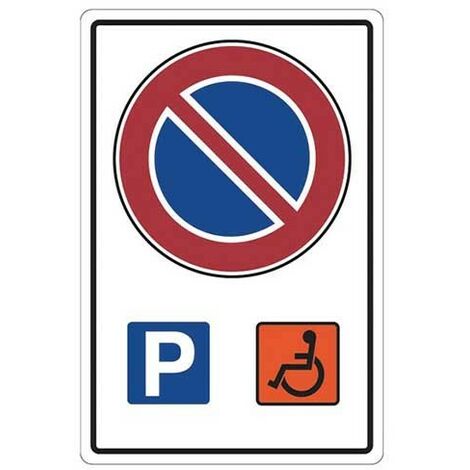 Cartello parcheggio per disabili cm 20X30 (1/2)