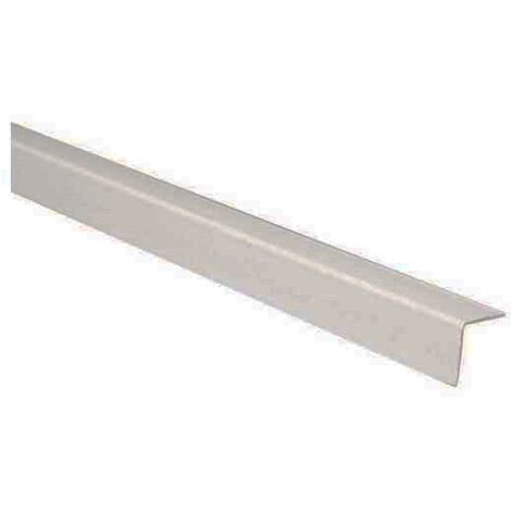 Paraspigolo in plastica 2,6 metri 22x22mm bianco (1/2)
