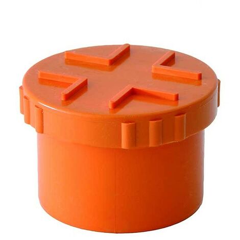Tappo a vite in pvc : Colore - Arancio, Diametro - 82