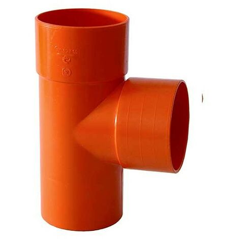 Derivazione 87.30° in pvc : Colore - Arancio, Diametro - 50