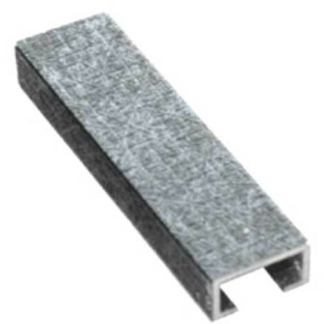 Listello testa piatta in alluminio decorato metri 2 : Colore - Argento, Modello - 15X8MM (1/2)