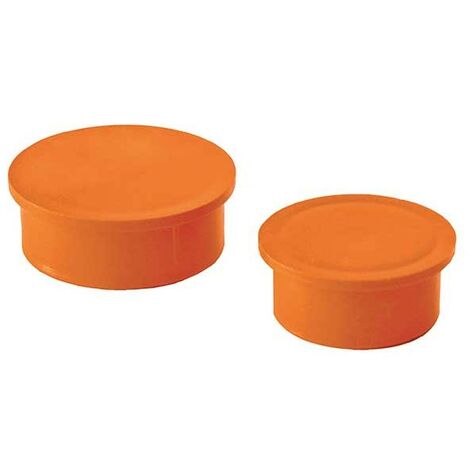 Tappo ad incastro in pvc : Colore - Arancio, Diametro - 40