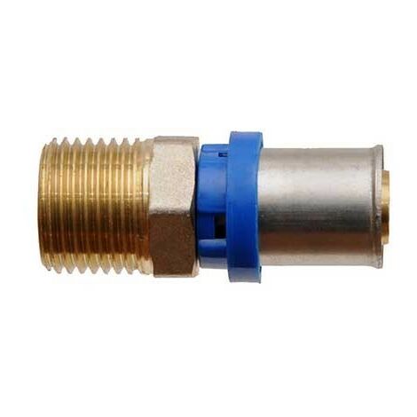 Raccordo dritto maschio a pressare per multistrato : Diametro - 16X1/2"