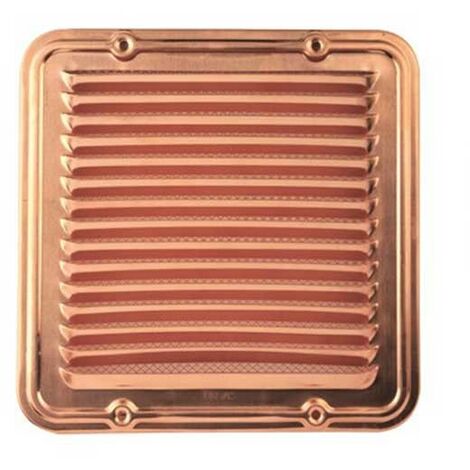 Griglia di aerazione quadrata / rettangolare in rame con retina : Dimensione - 200x200