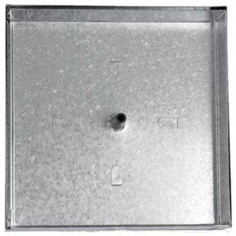 Sigillo zincato leggero : Dimensione - cm 43x43x5h