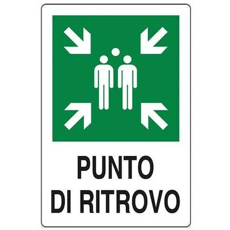 Cartello punto di ritrovo cm 20X30