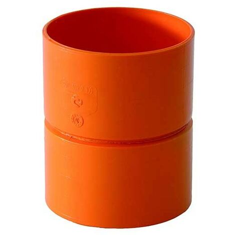 Manicotto femmina-femmina in pvc : Colore - Arancio, Diametro - 50