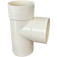 Derivazione 87.30° in pvc : Colore - Avorio, Diametro - 80