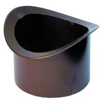 Bocchello in pvc marrone per gronda tipo "milano" : Diametro - 80