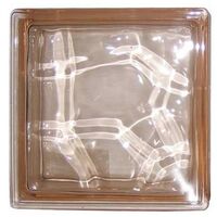 Vetrocamera trasparente\satinato cm 19x19x8 : Colore - Rosa Trasparente