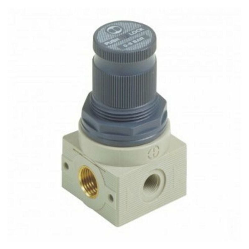 Régulateur de filtre à air, BSP 1/2 Régulateur de filtre à piège à eau  pour humidité du compresseur, avec raccord de montage et bouton de réglage  de