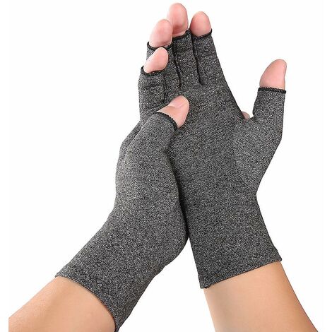 therapy gloves gel filled thumb hand wrist support arthritis compression