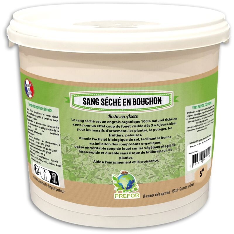 SOLABIOL Sang Desséché Engrais 4kg - Azote Organique - Coup De Fouet Plantes - Agriculture Biologique