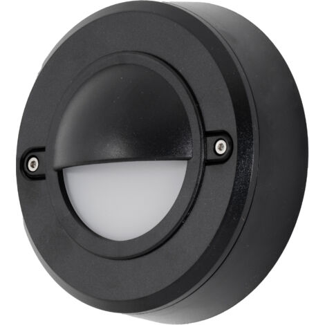 Mita Aplique exterior con luz led en blanco cálido 3000K en color negro (1/5)