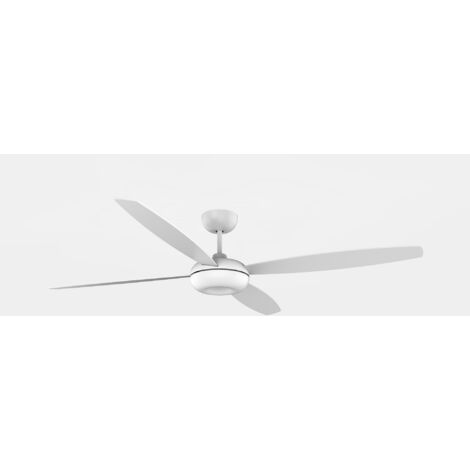 Ventilatore Kudari Bianco Legno chiaro Bianco (1/3)