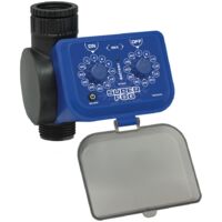 SUPERFOG - Programmatore per rubinetto per automatizzare la nebulizzazione nel tuo giardino o patio. Imposta l'ON/OFF in pochi secondi per risparmiare acqua e adattare la nebulizzazione al caldo attua