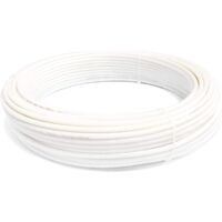 SUPERFOG - Rotolo di 50 metri di tubo in poliammide. Misura 1/4". Alta resistenza. Pressione di rottura 140 Bar. Colore bianco.