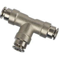 SUPERFOG - SF1002-3 T automatici a bocche uguali per tubo di nebulizzazione da 1/4" di diametro, 3 pezzi