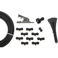 SUPERFOG - Sistema di nebulizzazione domestico con programmatore. Per rinfrescare patio o giardino. Con 10 ugelli o punti di raffreddamento. Se il tuo giardino è un "inferno", questo prodotto è la sol
