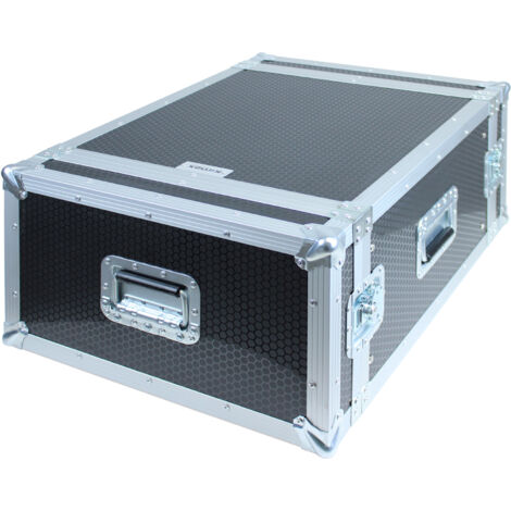 Flight case rack 19'', Capacité 6U, Double porte (1/3)