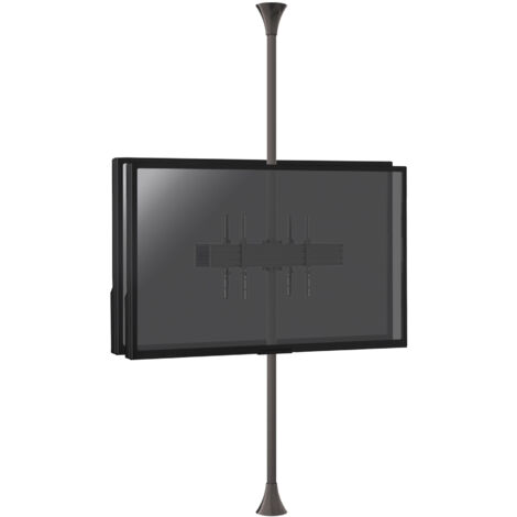 Support sol-plafond inclinable pour 2 écrans TV back to back 32'' - 75'' - Vesa 600x400 - Hauteur max 240cm (1/4)