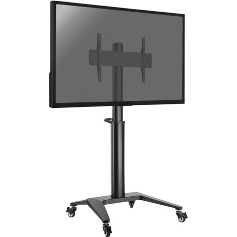 Support mobile pour écran 37''-70'' Hauteur 125-160cm, Noir (1/3)