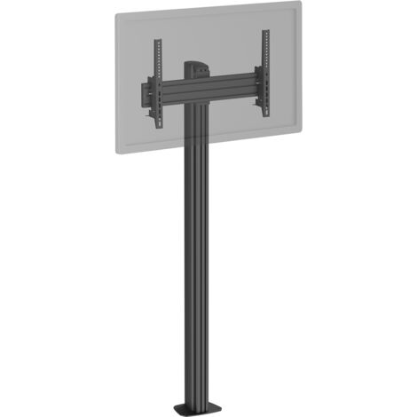 Support TV sur pied TV 32'' - 75'' Hauteur 175cm à visser, Inclinable noir (1/3)