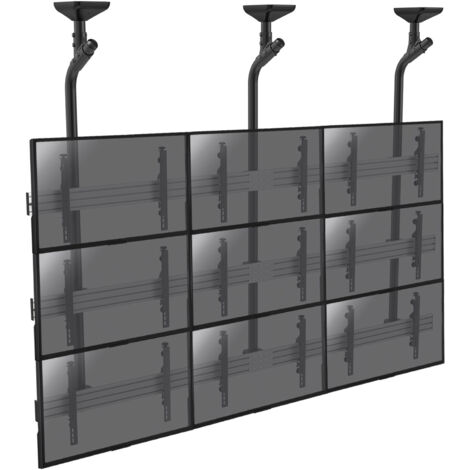 Support plafond mur d'images pour 9 écrans TV 50''-55'' (1/3)