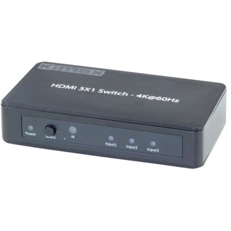 Switcher 3 entrées- 1 sortie, HDMI2.0 HDCP2.2, 4K60HZ