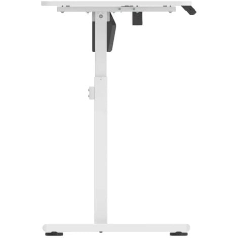 Bureau complet motorisé assis-debout, 118x58cm, Blanc