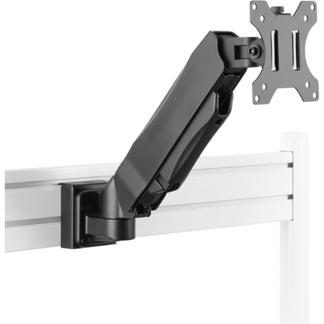 KIMEX - Double bras pour moniteurs 17''-32'' pour rail de fixation Slatwall | Leroy Merlin