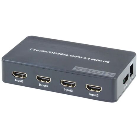 Switcher 5 entrées- 1 sortie, HDMI2.0 HDCP2.2, 4K60HZ