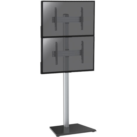 Support sur pied pour 2 écrans TV 40''-65'' - Hauteur 240cm - A poser (1/3)