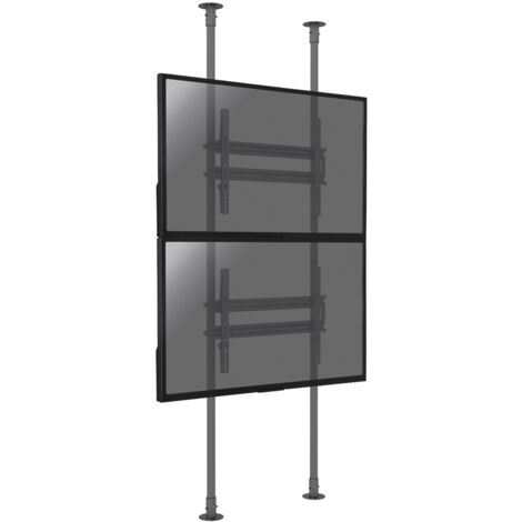 Support sol-plafond pour 2 écrans TV 50'' - 100'' - Hauteur max 300cm (1/3)