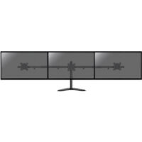 Support de bureau pour 3 écrans PC 17''-32'' – Fixation ajustable – Système de gestion des câbles – Installation sur table – Kimex