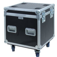 Flight case type malle 60 x 60 x 60 cm + rangement intérieur
