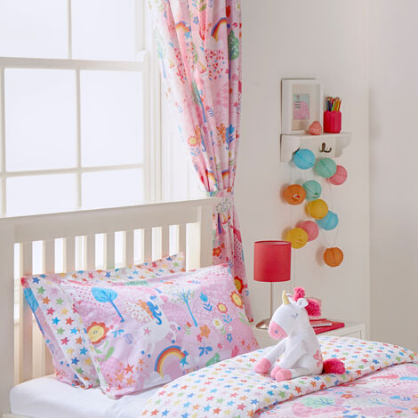 Unicorn bedding 2024 and matching curtains