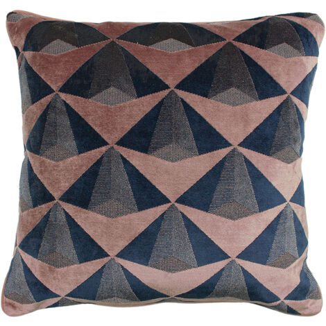 Navy and blush store cushion