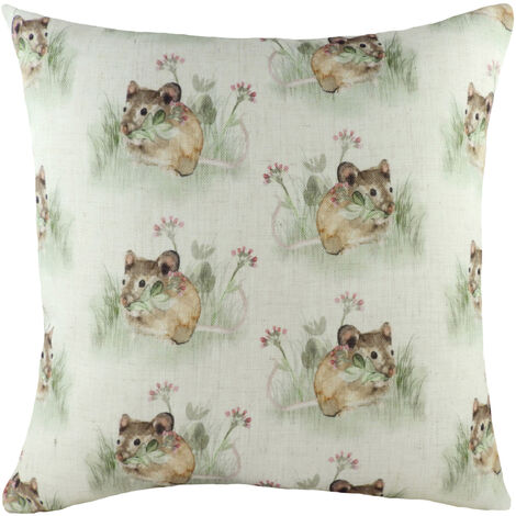 1pc Polyester Chair Cushion , Cute Hamster Design Cushion For Home