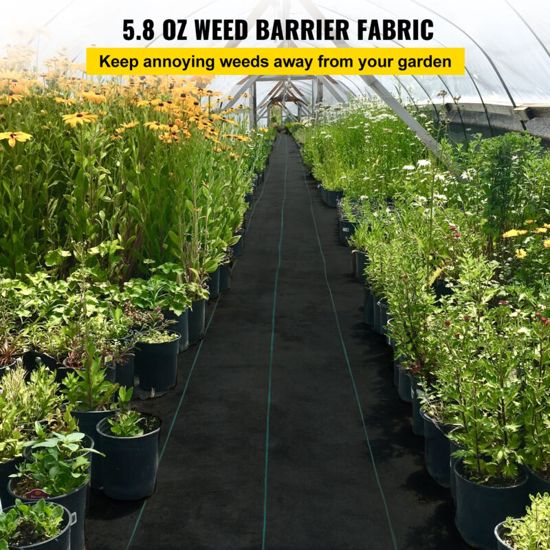 thumbnail image 2 of VEVOR 3 Ft. X 50 Ft. Premium Weed Barrier Fabric Heavy-Duty, Weed Barrier Landscape Fabric 2 of 11