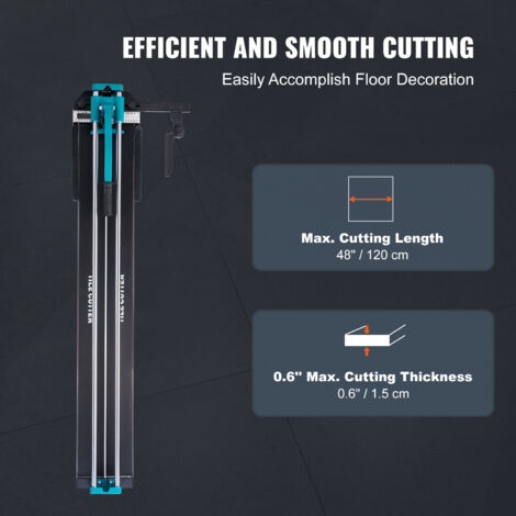 Mophorn Manual Tile Cutter 1200mm Porcelain Ceramic Cutter with Tungsten Carbide Wheel Infrared Positioning