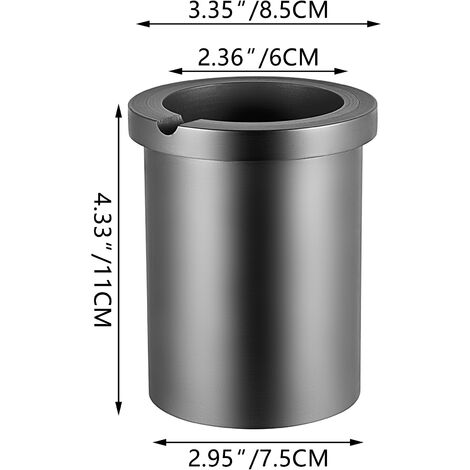 1/2/3kg Graphite Crucible - High Purity Jewelry Melting Crucible