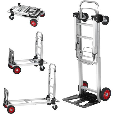 VEVOR Folding Hand Truck,110 Lbs Load Capacity,Collapsible Luggage Cart With 2 W