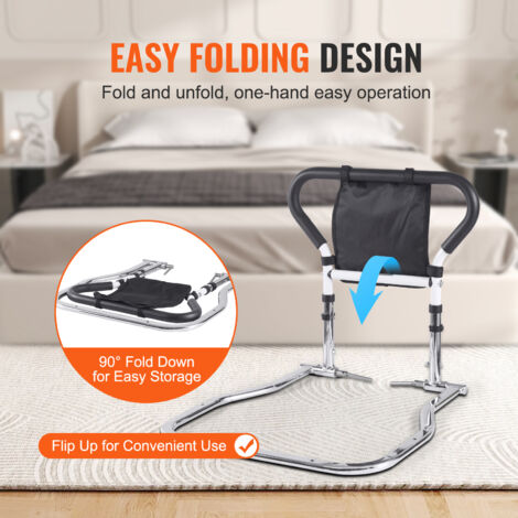 VEVOR Bed Rail for Elderly Adult 90° Foldable Bed Assist Rail for Senior 300LBS