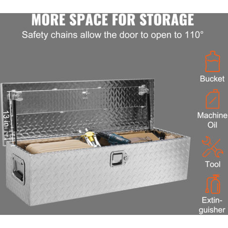 Pickup truck bed garage storage locking tool box organizer trunk box with wheels discount