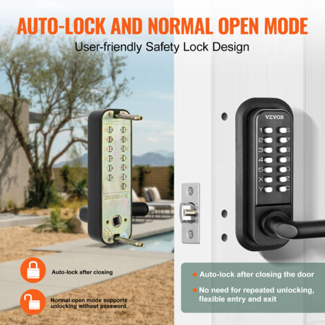 Mechanical keyless door lock hotsell