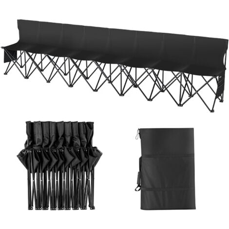 Wenqik 2 Pcs Portable Team Bench Foldable Team Sports Bench With Carry Bag Waterproof Folding Sideline Chairs For Sports Outdoor Soccer