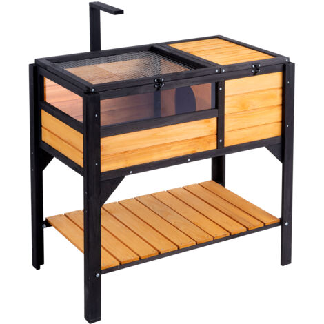 Vevor Tortoise Habitat Wooden Tortoise House Indoor Outdoor