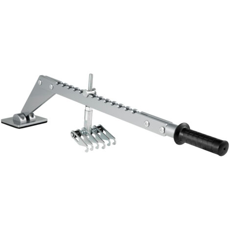 GRAUTOSPOT 870mm Car Dent Pull Lever Bar Kit - 6 Claw Hooks, Aluminum, Silvery