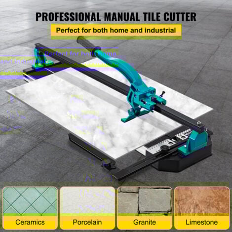 Mophorn 24 Inch Tile Cutter Single Rail Double Brackets Manual Tile Cutter with Precise Laser Tools for Precision Cutting
